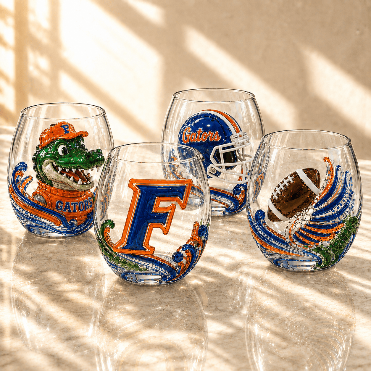 FGT Stemless Glass Cup Set TMH